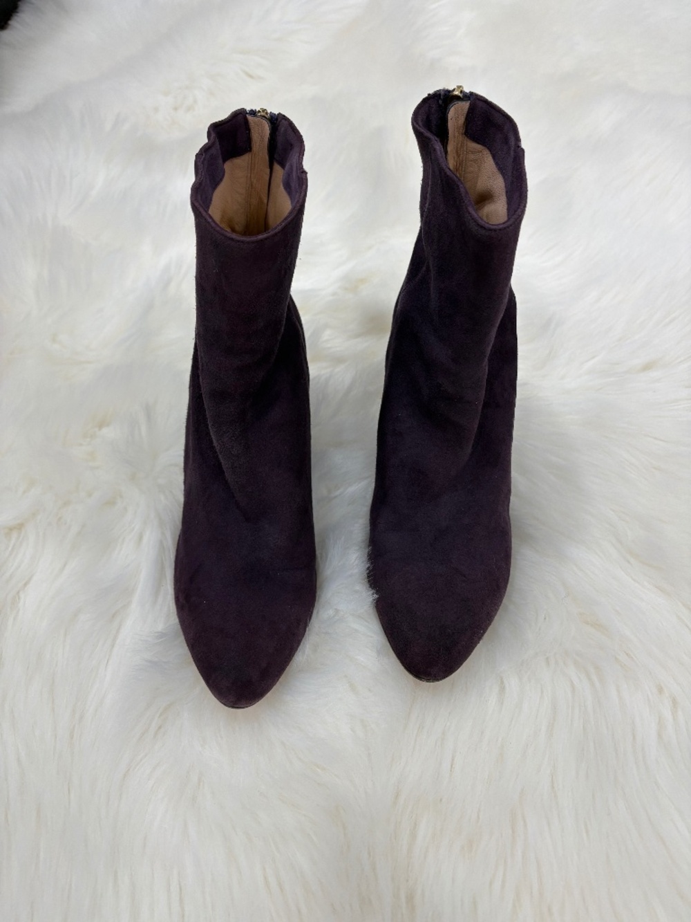 Purple Suede Jimmy Choo Ankle Booties - Size 9